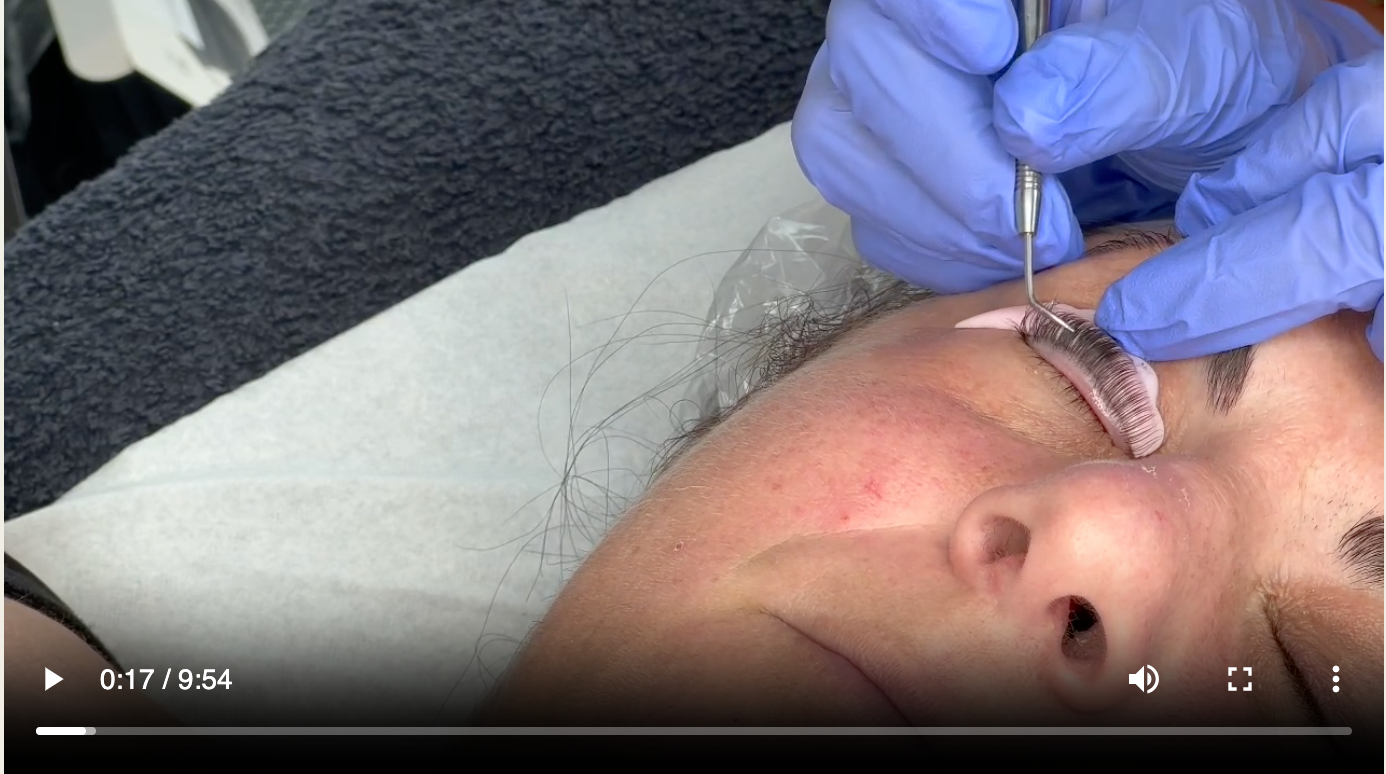 Online eyelash enhancement training - FR